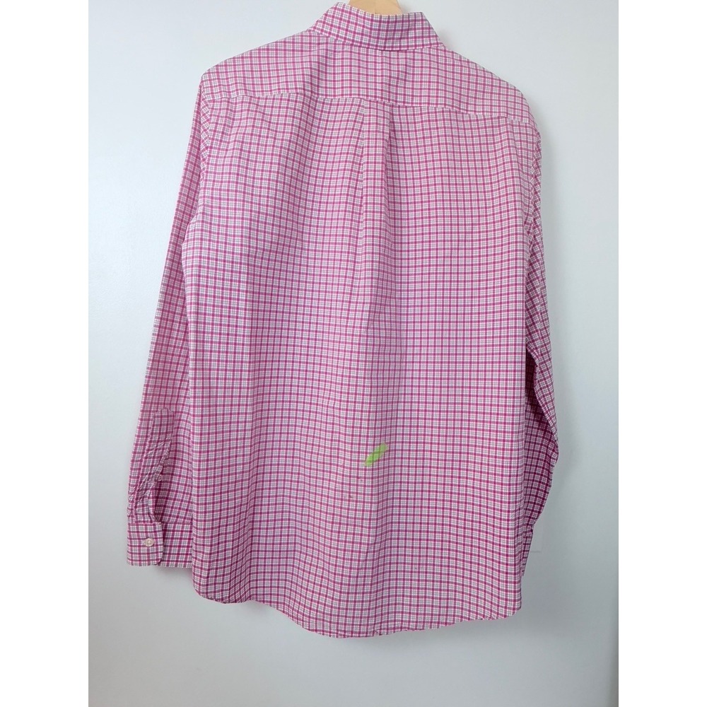 READ Ralph Lauren Mens Pony Pink Plaid Button Down Shirt Long Sleeve Top M - Picture 3 of 15